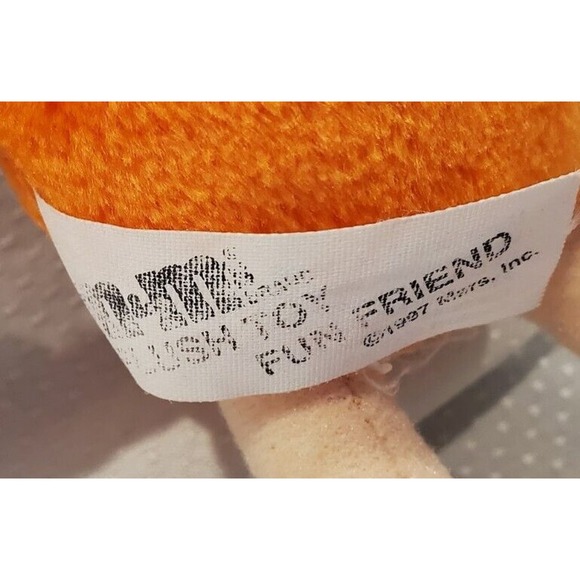 M&M Orange Halloween Fun Friend Plush Toy With Witch's Hat And Broom Decor - Picture 5 of 6